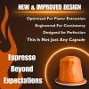 Fresh Roasted Coffee Espresso Pods for Nespresso OriginalLine, Indian Monsoon Malabar, 10 Aluminum Capsules(Sumatra Manheling)