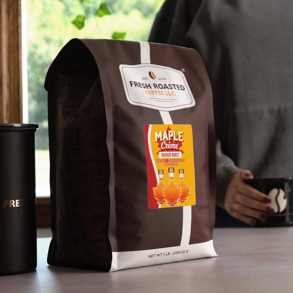 image:imageFresh Roasted Coffee Amaretto Flavored Coffee 12 oz Medium Roast Kosher GroundMaple Crme