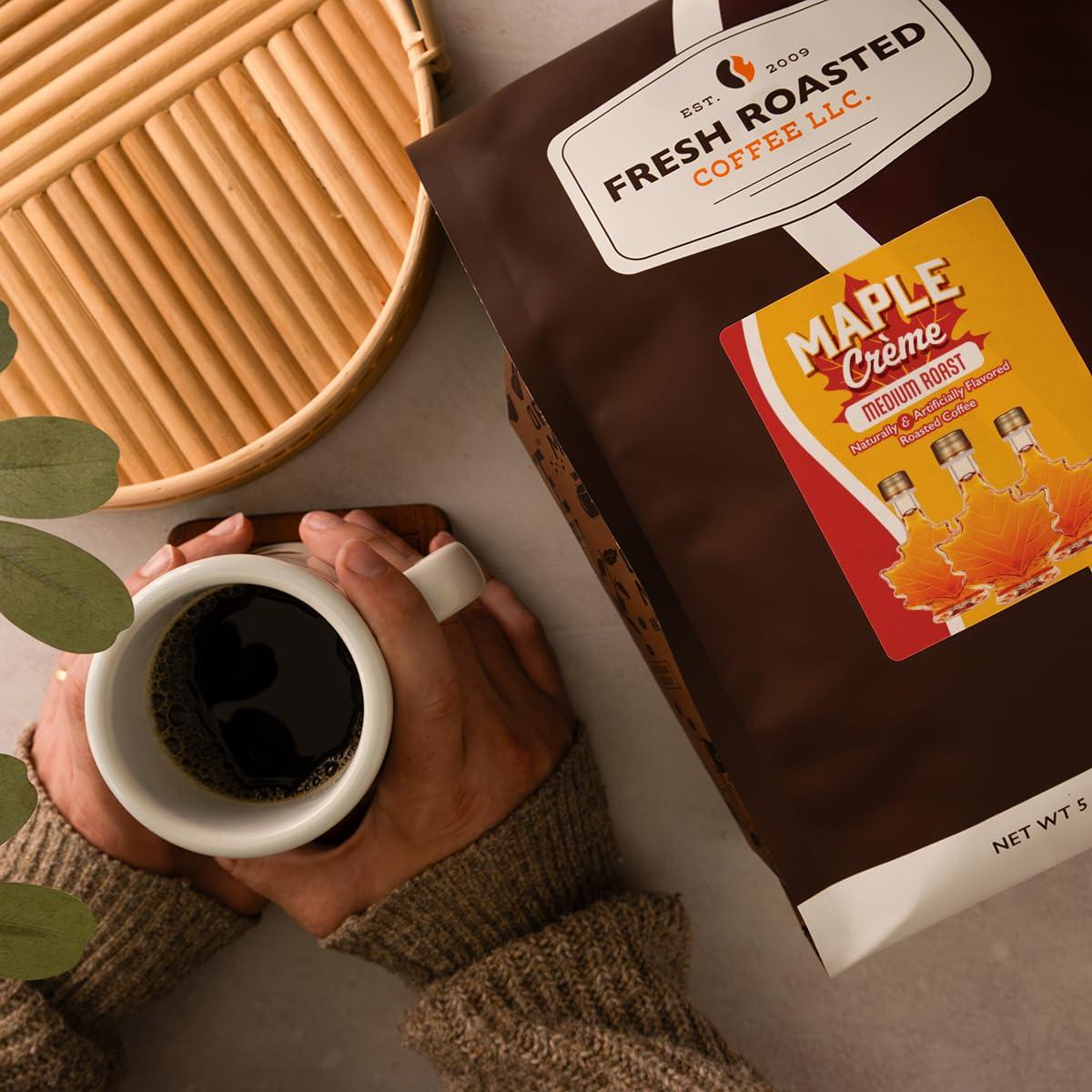 image:imageFresh Roasted Coffee Amaretto Flavored Coffee 12 oz Medium Roast Kosher GroundMaple Crme