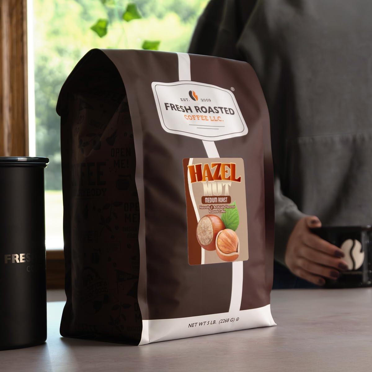 image:imageFresh Roasted Coffee Mocha Flavored Coffee 12 oz Medium Roast Kosher Whole BeanHazelnut