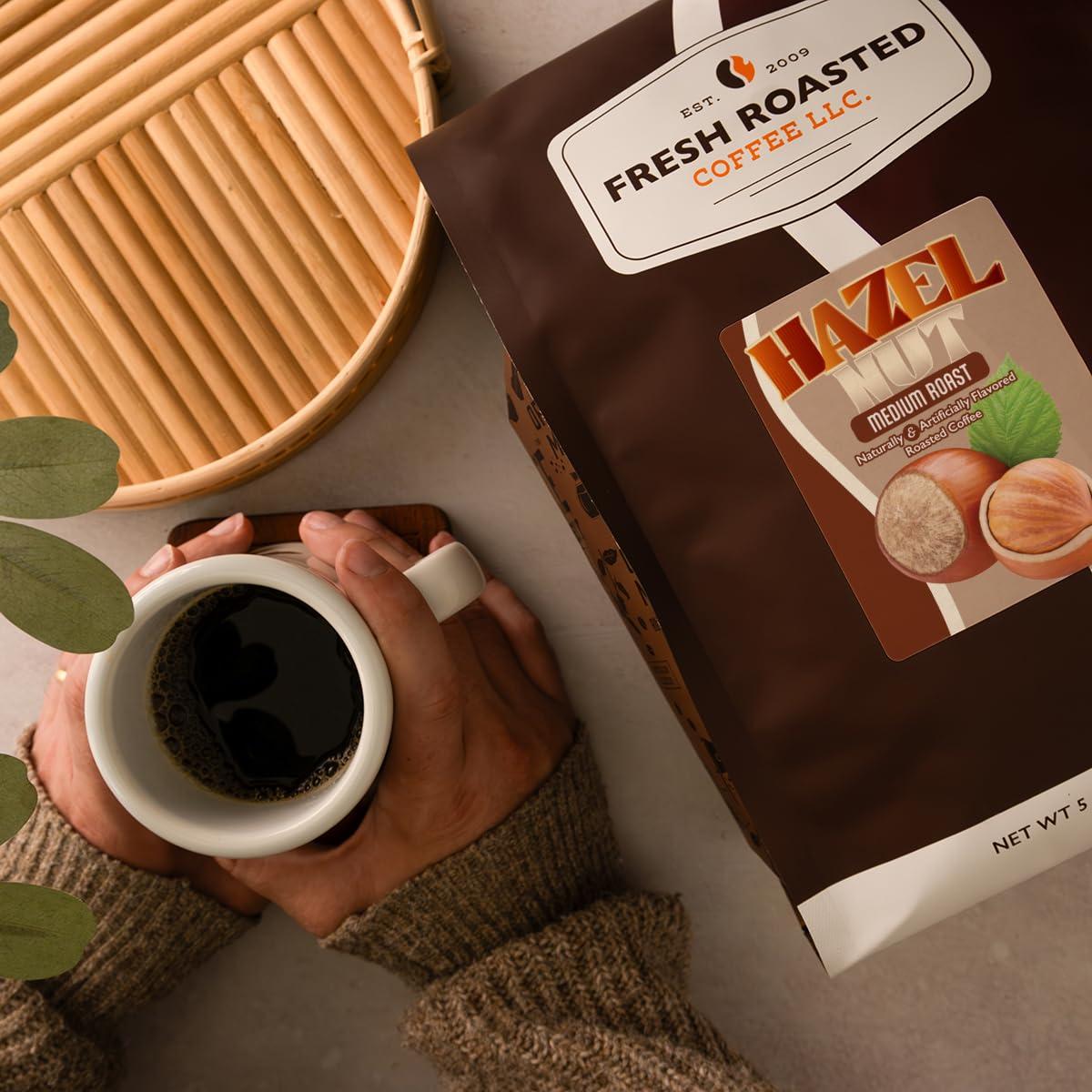 image:imageFresh Roasted Coffee Mocha Flavored Coffee 12 oz Medium Roast Kosher Whole BeanHazelnut