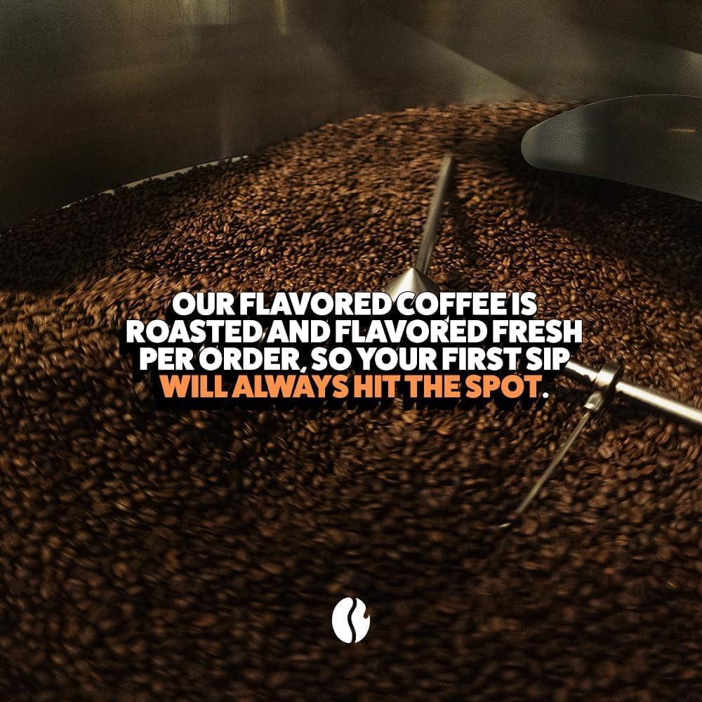 image:imageFresh Roasted Coffee Pumpkin Spice Flavored Coffee 12 oz Medium Roast Kosher GroundMaple Crme