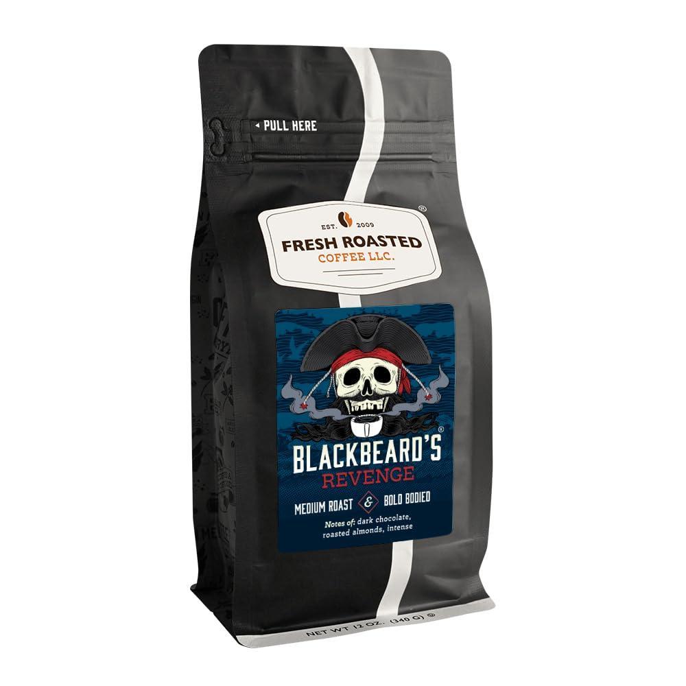 image:imageFresh Roasted Coffee Blackbeards Revenge 12 oz Medium Roast Kosher Whole BeanBlackBeards Revenge