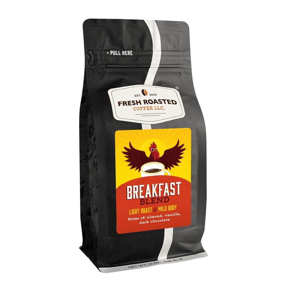 image:imageFresh Roasted Coffee Blackbeards Revenge 12 oz Medium Roast Kosher Whole BeanBreakfast Blend