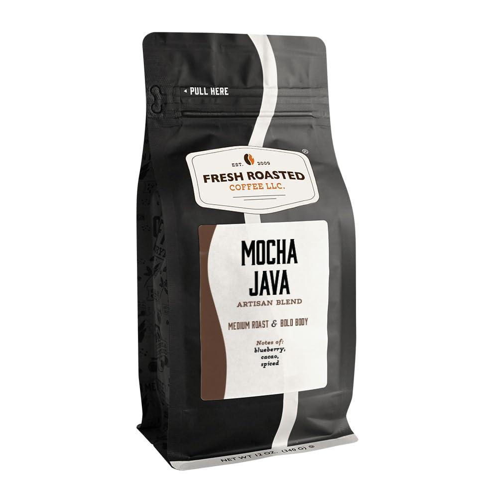 image:imageFresh Roasted Coffee Blackbeards Revenge 12 oz Medium Roast Kosher Whole BeanMocha Java
