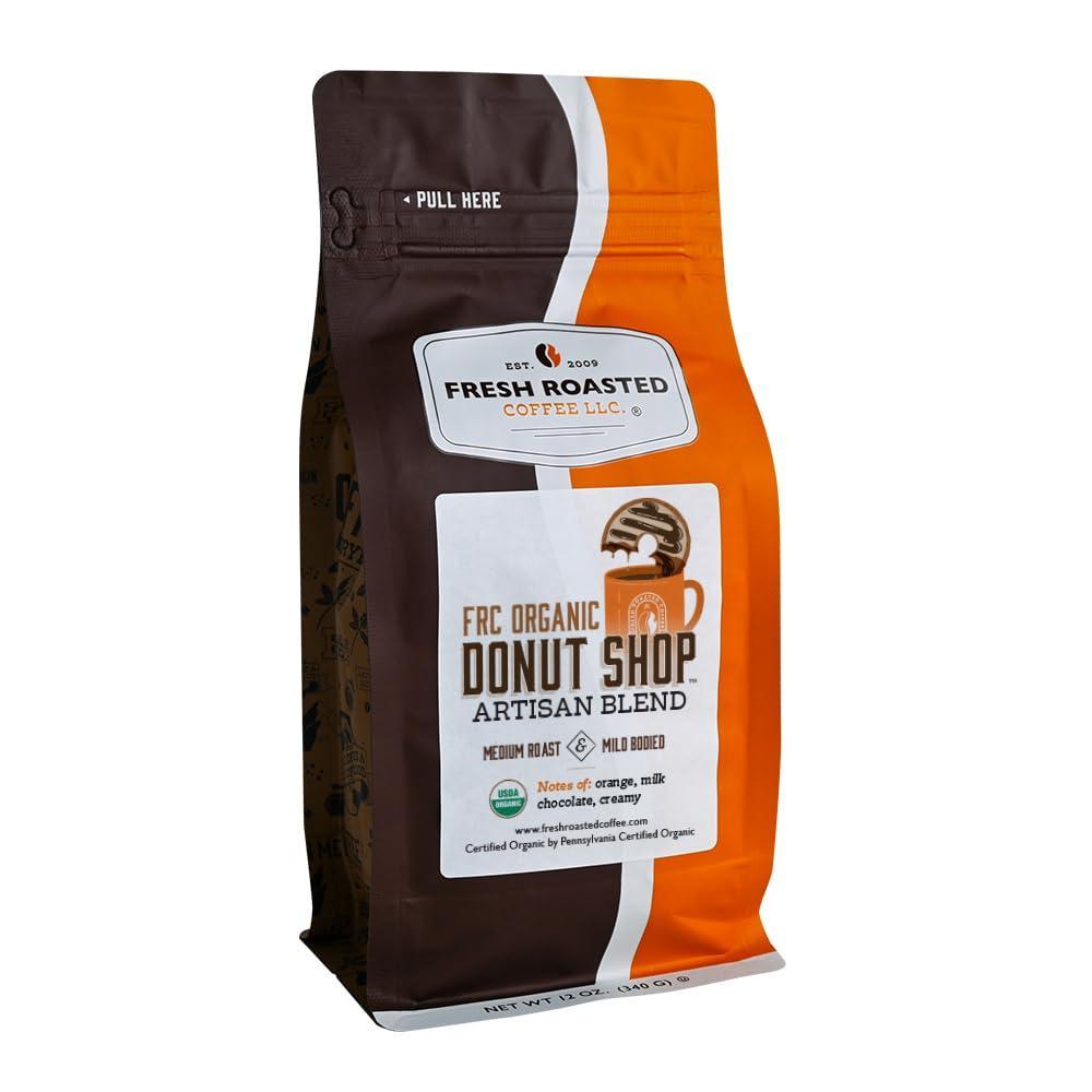 image:imageFresh Roasted Coffee Blackbeards Revenge 12 oz Medium Roast Kosher Whole BeanOrganic Donut Shop