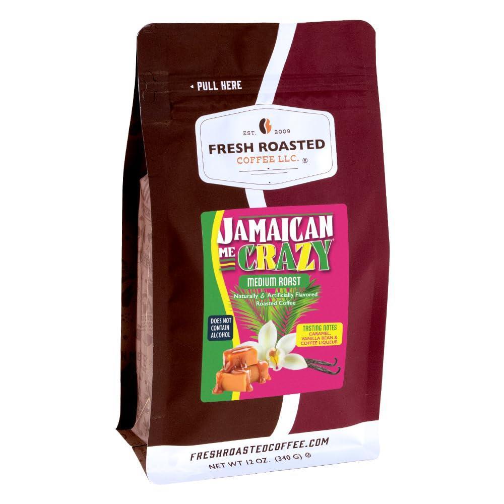 image:imageFresh Roasted Coffee Mocha Flavored Coffee 12 oz Medium Roast Kosher Whole BeanJamaican Me Crazy