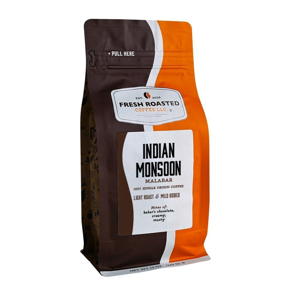 image:imageFresh Roasted Coffee Organic Sumatra  100 Single Origin USDA Organic Kosher  Medium Roast 2 lb 32 oz GroundIndian Monsoon Malabar