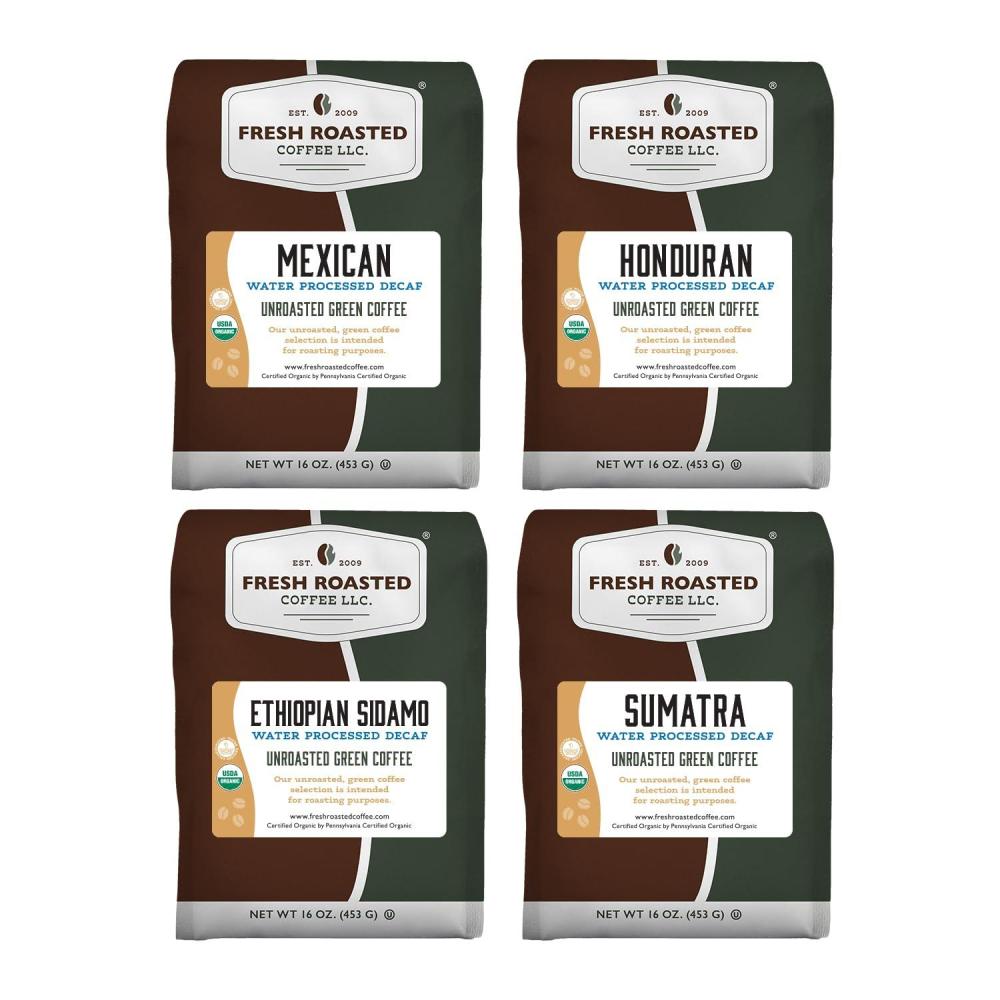 image:imageFresh Roasted Coffee Unroasted Adventurer Home Roasting Starter Kit KosherWater Process Decaf Starter Kit