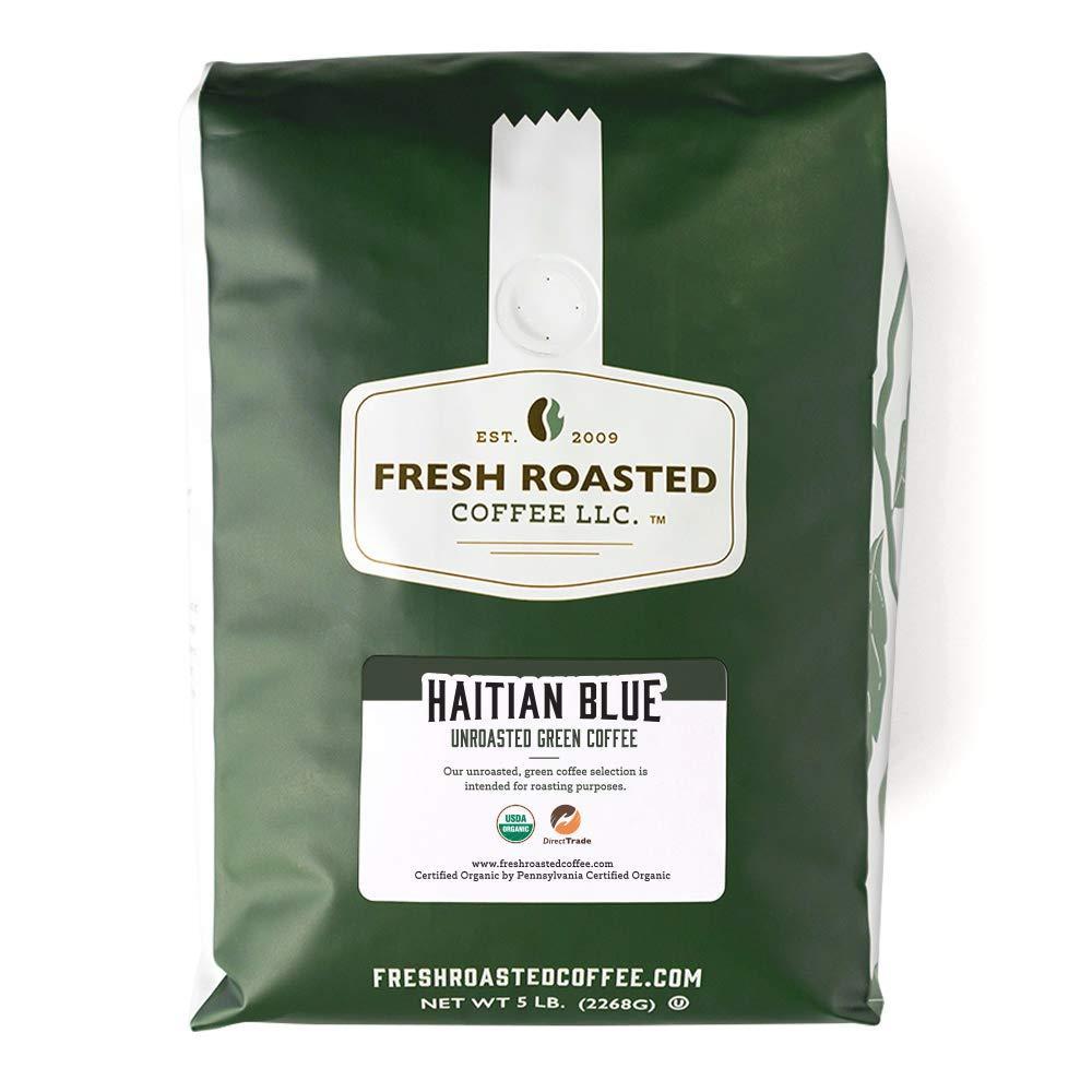image:imageFresh Roasted Coffee Unroasted Organic Haitian Blue Kosher 5 Pound