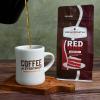 Fresh Roasted Coffee, Holiday Spice Flavored Coffee, 12 oz, Medium Roast, Kosher, Whole Bean(Red Velvet)