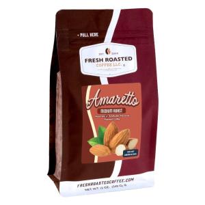 Fresh Roasted Coffee, Amaretto Flavored Coffee, 12 oz, Medium Roast, Kosher, Ground(Amaretto)