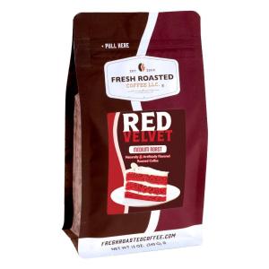 Fresh Roasted Coffee, Amaretto Flavored Coffee, 12 oz, Medium Roast, Kosher, Ground(Red Velvet)