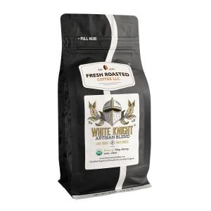 Fresh Roasted Coffee, Blackbeard’s Revenge, 12 oz, Medium Roast, Kosher, Whole Bean(Organic White Knight)