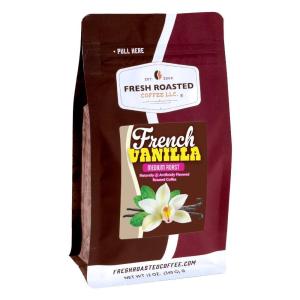 Fresh Roasted Coffee, Holiday Spice Flavored Coffee, 12 oz, Medium Roast, Kosher, Whole Bean(French Vanilla)