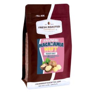 Fresh Roasted Coffee, Holiday Spice Flavored Coffee, 12 oz, Medium Roast, Kosher, Whole Bean(Hawaiian Macadamia Nut)