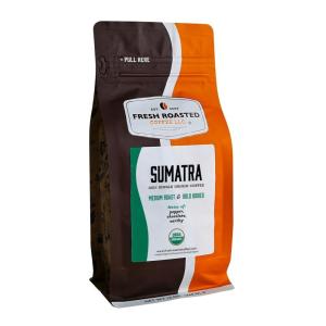 Fresh Roasted Coffee, Organic Sumatra | 100% Single Origin, USDA Organic, Kosher | Medium Roast 2 lb (32 oz) Ground(Organic Sumatra)