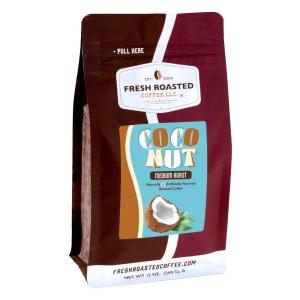 Fresh Roasted Coffee, Pumpkin Spice Flavored Coffee, 12 oz, Medium Roast, Kosher, Ground(Coconut)