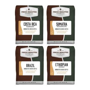Fresh Roasted Coffee, Unroasted Adventurer Home Roasting Starter Kit, Kosher(Adventurer Starter Kit)